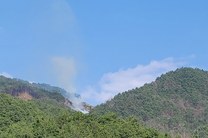 1일 경남 거창지역 산불. 산림청 제공