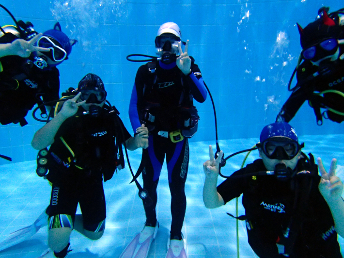 해양레포츠센터 스킨스쿠버. 울진군 제공