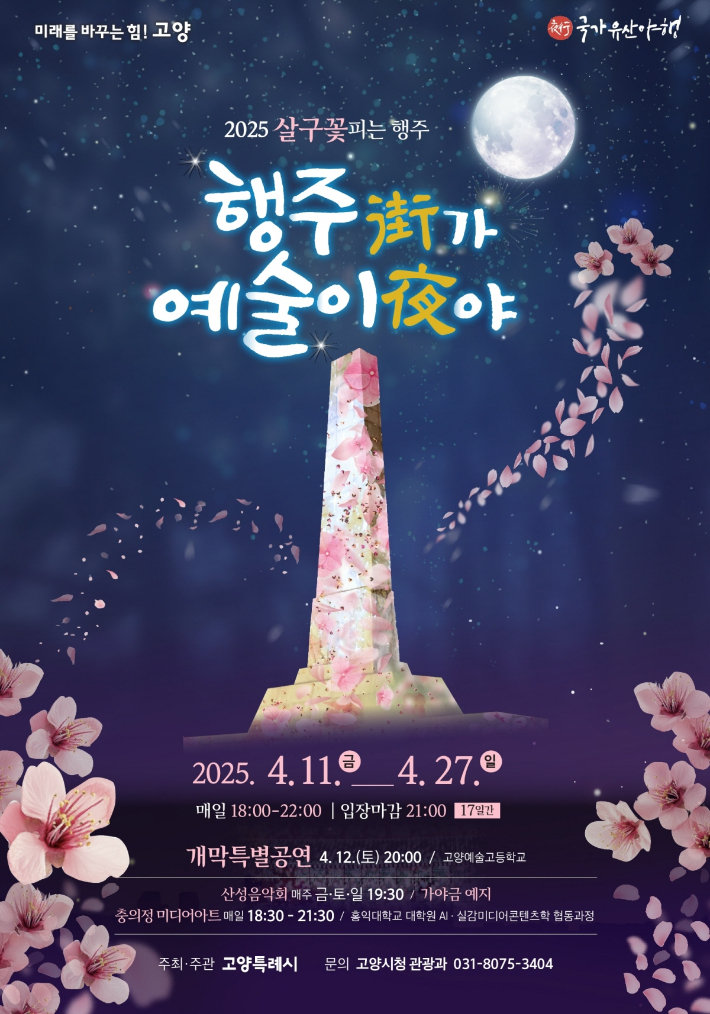 2025 '행주가(街) 예술이야(夜)' 포스터. 고양시 제공