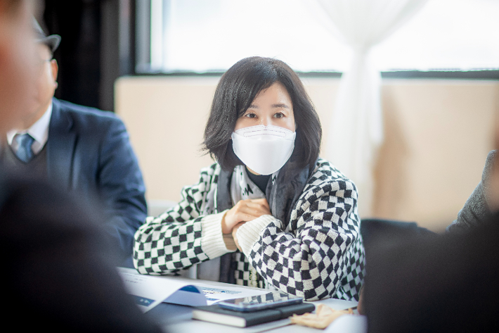 '화성특례시 복합문화관광특구 추진 연구회'의 김경희 대표의원 모습. 화성특례시의회 제공