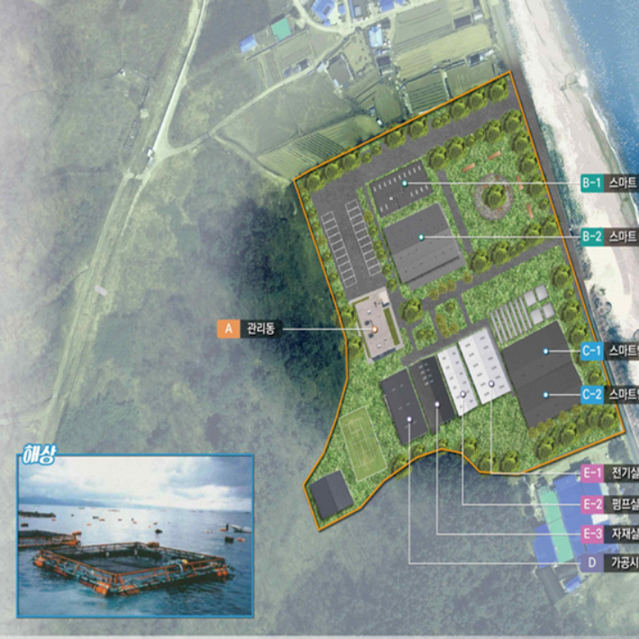 방어 스마트양식장 조감도. 울진군 제공