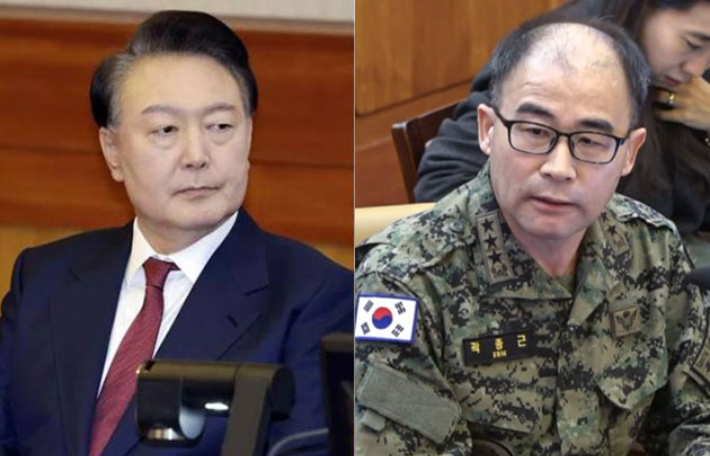 윤석열 전 대통령·곽종근 전 육군 특수전사령관. 연합뉴스·헌법재판소 제공 