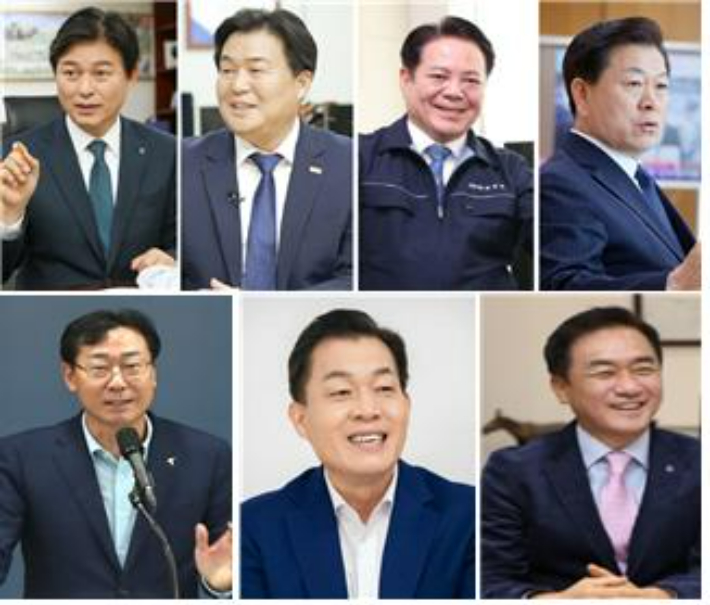 경기도 서남부권 민주당 시장들. 각 시장 측 제공