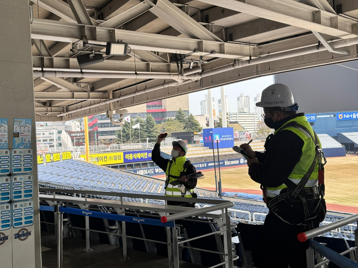 창원NC파크 마산구장 내부 점검. 창원시설공단 제공