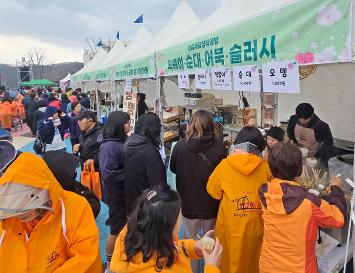 옥정호 벚꽃 축제. 임실군 제공