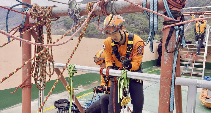 경남소방기술경연대회. 경남도청 제공 