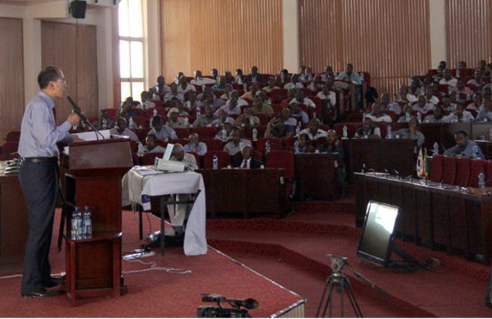 에티오피아 SNNPR 새마을개발 공무원교육 모습. 영남대 제공 