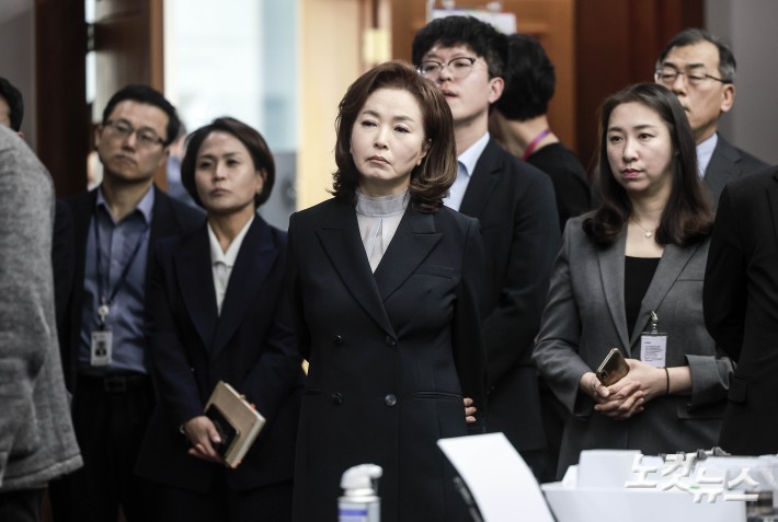 선관위 사전 투·개표 절차 시연회 참석한 김민전 의원