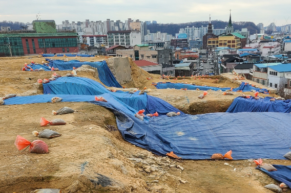 전주 종광대 후백제 토성. 자료사진