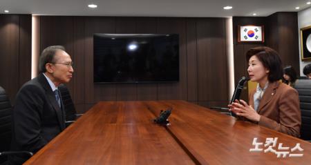 나경원 의원, MB 예방