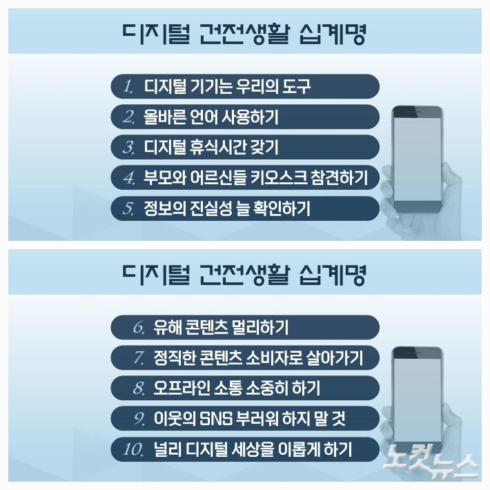 구세군이 제시한 디지털 건전생활 십계명. 박미진 CG