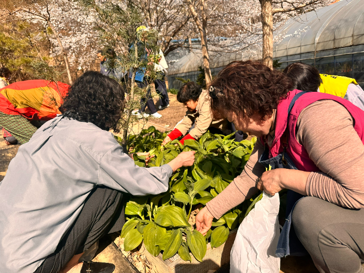 농업치유 프로그램 운영. 경남도청 제공 