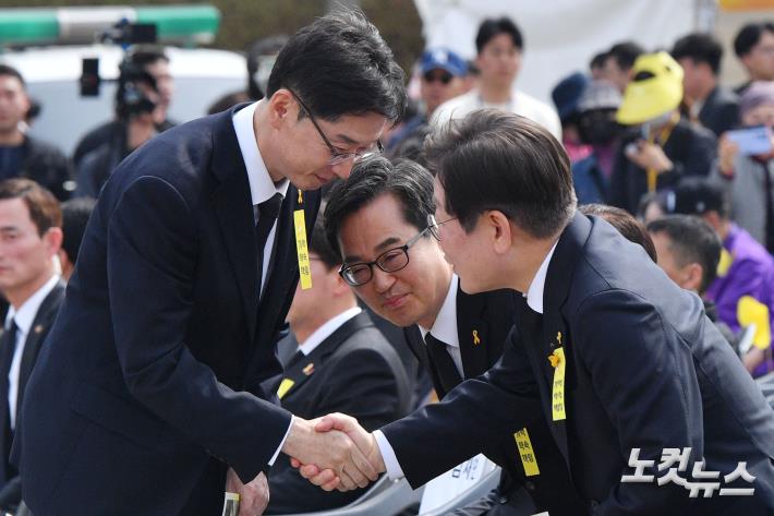 세월호 기억식 참석한 민주당 대선 주자들