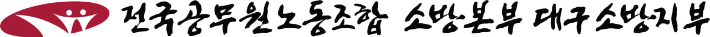 전공노 대구소방지부 제공