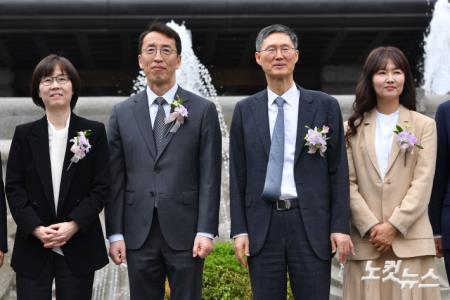 퇴임식 마친 문형배 권한대행-이미선 헌법재판관