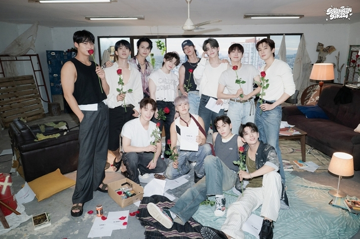 올해 데뷔 10주년을 맞은 그룹 세븐틴이 오는 5월 26일 정규 5집 '해피 버스트데이'를 발매한다. 세븐틴 공식 페이스북