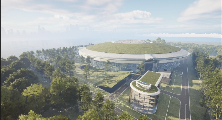 한수원이 UN 기후변화협약 당사국총회에서 발표한 혁신형 SMR(i-SMR) 조감도. 한수원 제공