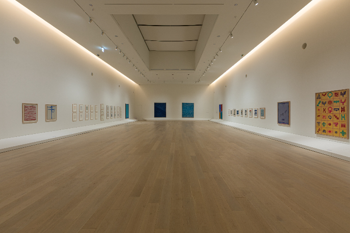 강릉시립미술관 솔올에서 개막한 김환기 특별전. 강릉시 제공