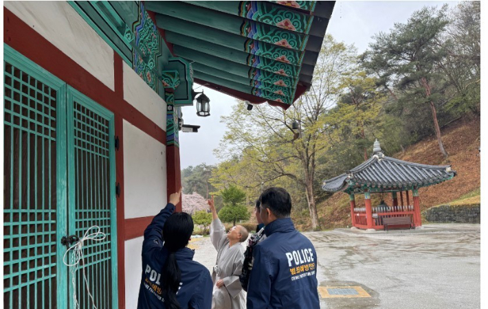 전북경찰청 치안 예방 활동. 전북경찰청 제공