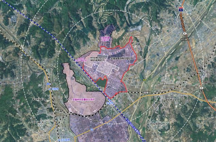 청주시 오송생명과학단지,  청주시 제공