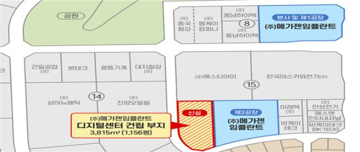 투자 사업장 위치도면. 대구시 제공