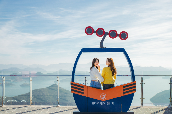 통영케이블카. 경남도청 제공 