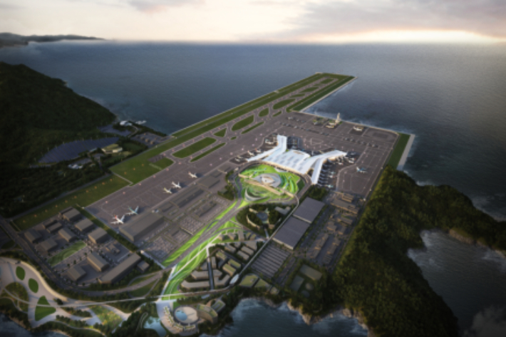 가덕도신공항(여객터미널 포함) 조감도.  가덕도신공항건설공단 제공