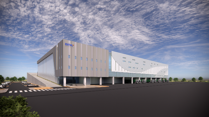  부산항 신항 배후단지에 들어설 스마트 공동물류센터. 부산항만공사 제공 