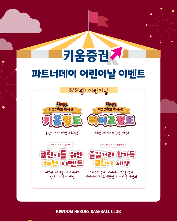 어린이날, 고척스카이돔 가면?…키움이 준비한 '사인회부터 캐치볼까지'