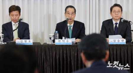 한덕수 대선 예비후보, 관훈토론회 참석