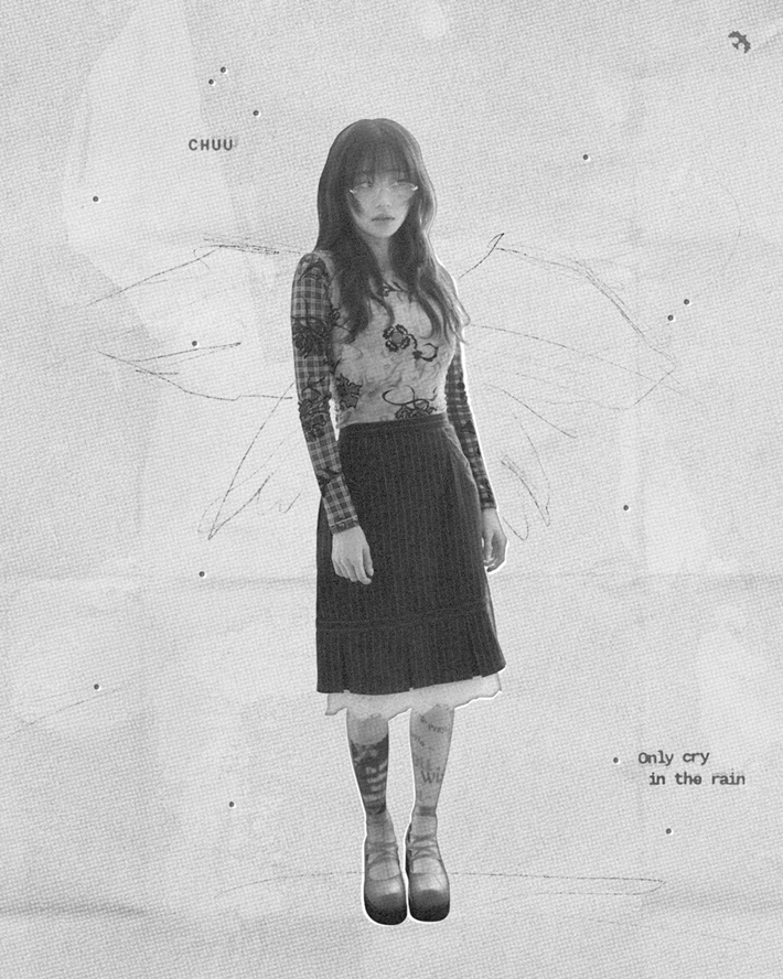 츄의 '온리 크라이 인 더 레인'은 '스트로베리 러시' 이후 7개월 만에 나온 신보다. 츄 공식 트위터