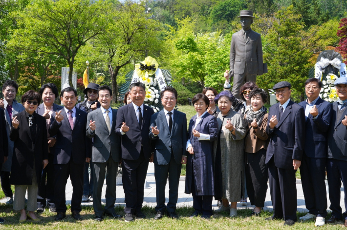 육동한 시장, 차상찬 선생 추모…"아이들이 존중받는 도시로"