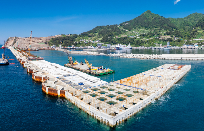 울릉공항 공사 현장. 울릉군 제공