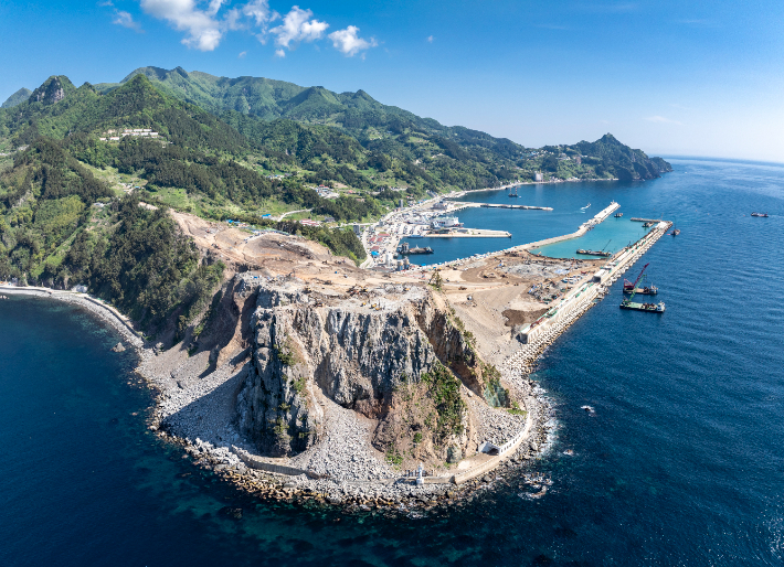 울릉공항 공사 현장. 울릉군 제공