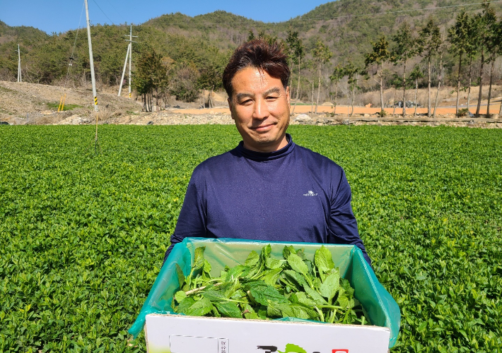 한윤섭 고흥취나물웰빙영농조합법인 이사. 전라남도 제공 