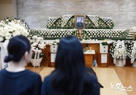 서울성모병원에 마련된 '뽀빠이 아저씨' 이상용 빈소