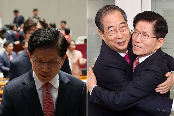 부활한 김문수…입당 1시간 만에 대선 후보 됐던 한덕수와 불안한 '봉합'[타임라인]