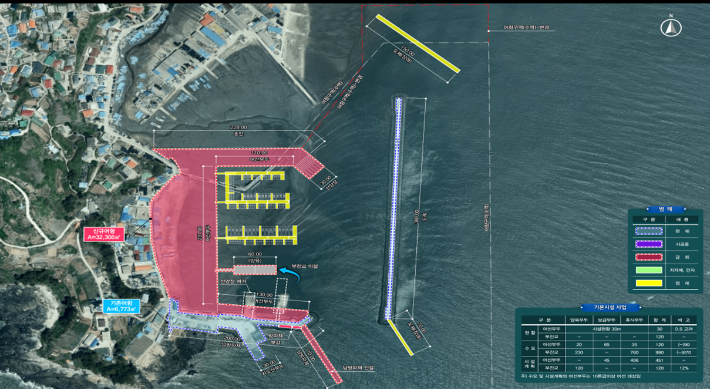 군산 개야도항 개발계획도. 군산시 제공