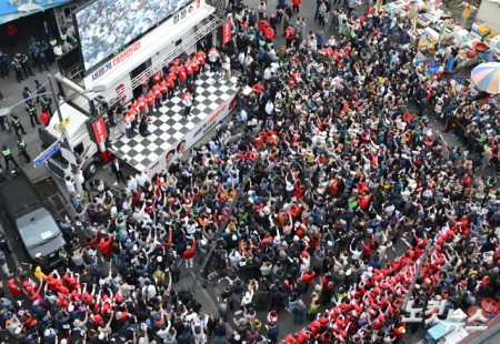 자갈치시장 유세 펼치는 김문수 후보