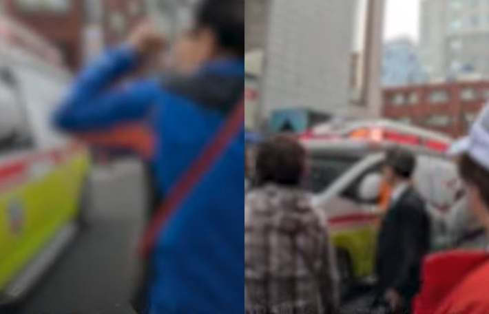'긴급 출동' 구급차 막아 세운 김문수 지지자들…"방해꾼 아니냐"[오목조목]