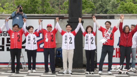 김문수 동탄 센트럴파크 유세