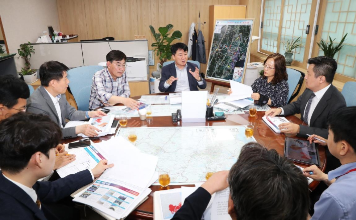 울산 도심공항터미널 유치 타당성 조사 및 기본계획 수립 용역 착수보고회. 울산시 제공
