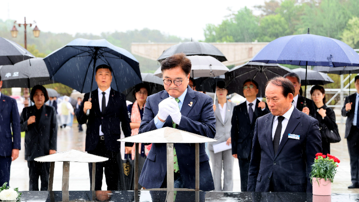 우 의장 "5월 정신의 헌법 전문 수록으로 민주주의 굳건히 할 것"