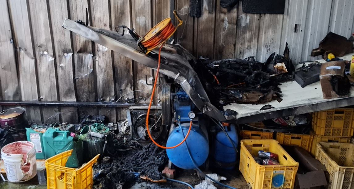 농자재 창고 화재. 경북소방본부 제공