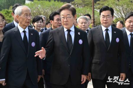 5.18 민주화운동기념식 참석하는 이재명 대선 후보