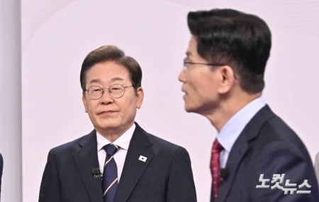 첫 대선후보자토론회 이재명-김문수