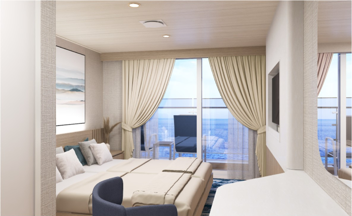 팬스타 미라클호 발코니 객실. 팬스타그룹 제공