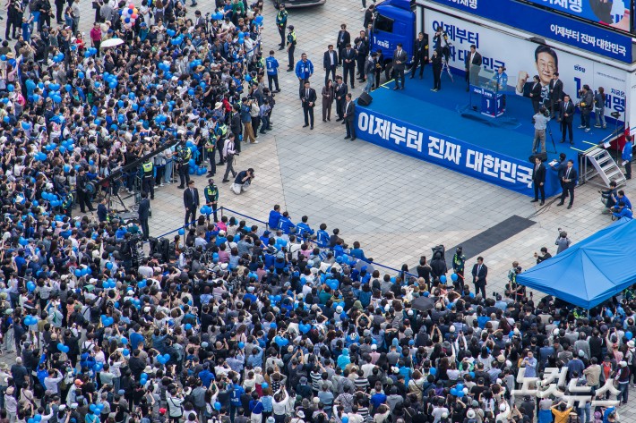 더불어민주당 이재명 대선후보 고양시 집중 유세