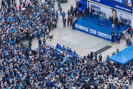 더불어민주당 이재명 대선후보 고양시 집중 유세