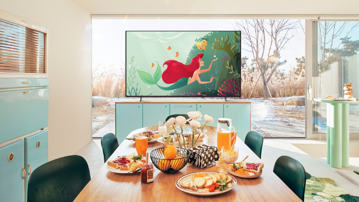삼성 아트 스토어 디즈니 컬렉션에 포함된 '인어공주(The Little Mermaid: Discovering a Pearl Necklace)' 라이프스타일 이미지. 삼성전자 제공 